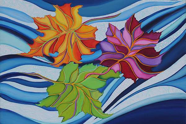 Carried on the Breeze - Acrylic on Canvas, 24 X 18 Inches - Photo by Mark D'Harlingue2